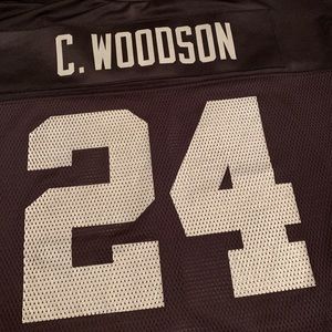 SOLD Charles Woodson Reebok Jersey #24